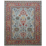 11173- Heriz Ivory/Red