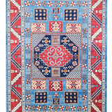 11180A- Tribal Sky Blue/Red