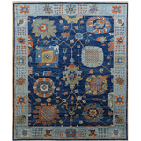 11306- Oushak Dark Blue/L Blue