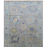 11307- Oushak Grey/Spa Blue