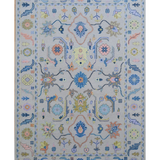 11372- Oushak Ivory/Multi