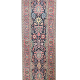 11499- Heriz Charcoal/Pink