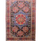 11577- Tribal Dark Toupe/Red