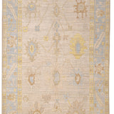 11682A - Oushak Ivory/Lt Blue