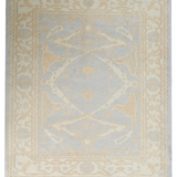 5592- Old Wool Oushak Lt Blue/Ivory