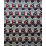 6577- Ikat Navy/Red