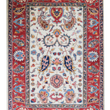 9160- Kazak Ivory/Red