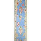 9261- Oushak Bright Blue/Ivory