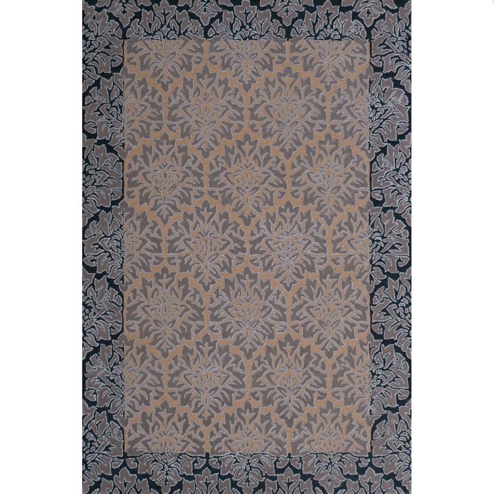 Damask Pattern Rugs Flocked Damask