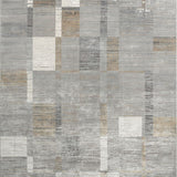 Celestial Rectangles Metallic Grey