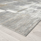 Celestial Rectangles Metallic Grey