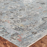 Distressed Khotan Blue Tones Greys
