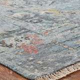 Distressed Khotan Blue Tones Greys