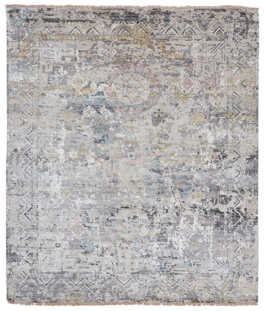 Distressed Khotan Vintage Greys Natural