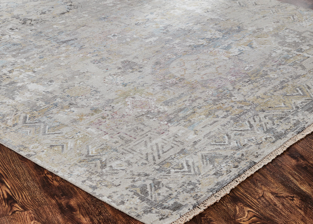 Distressed Khotan Vintage Greys Natural