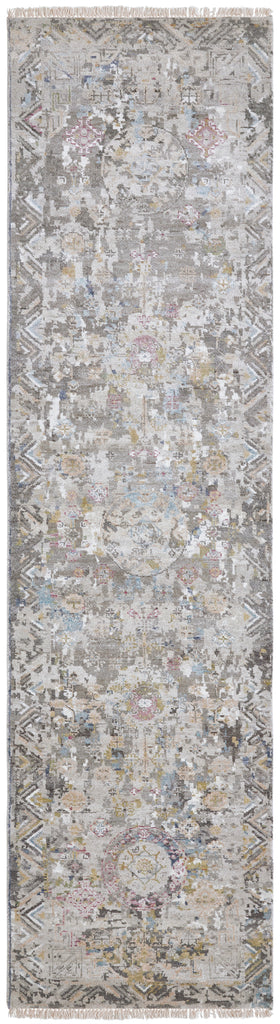 Distressed Khotan Vintage Greys Natural