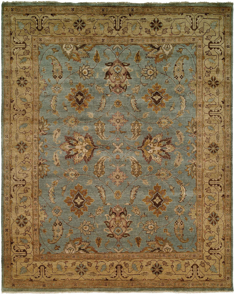 Oushak Light Blue Light Gold